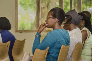 Indoor Reflection moment from the team building. Photo by Watsemba Miriam.